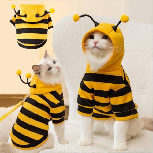 Pendrex  Bee Cat Jackets Trendy Winter Wear for Your Little Feline